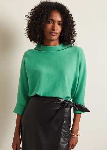 Phase Eight Salima Funnel Knitwear Green Australia | MK5148397